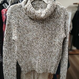 Beretti Italian Heathered Turtleneck Sweater